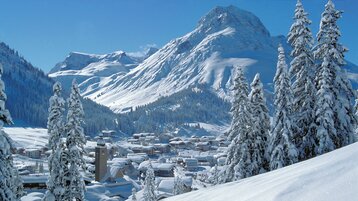 Winterlandschaft von Lech-Oberlech-Zürs am Arlberg