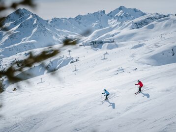 extensive slopes in the Ski Arlberg ski area