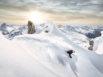 Freeriding in the Ski Arlberg region