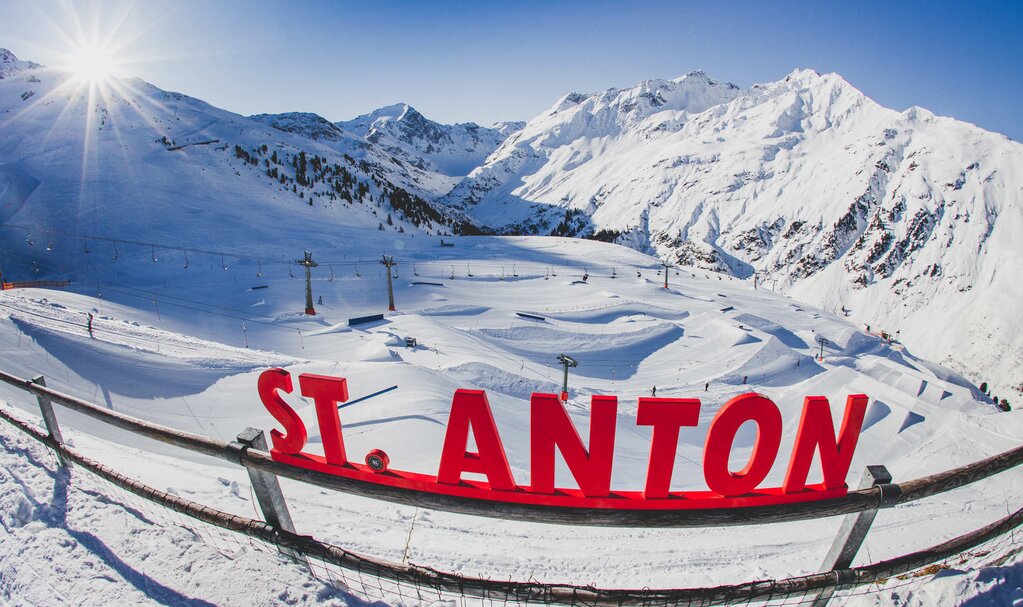 Aerial view of the fun park stanton-park in the ski resort