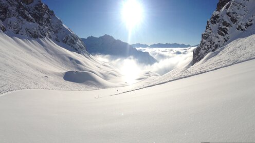 fresh snow on the ski slopes at Arlberg