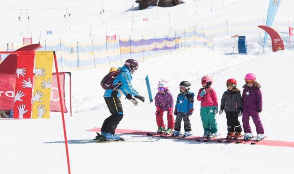 Ski school Lech in the childrens area