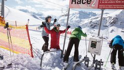 Race piste for parallel giant slalom in the Warth-Schröcken region