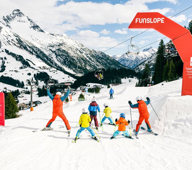 Funslope in Warth-Schröcken am Arlberg